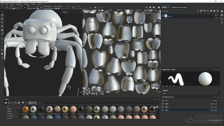 Bake spider detail maps in Substance Painter