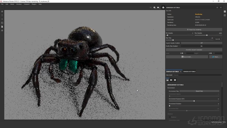 Export spider textures from Substance Painter