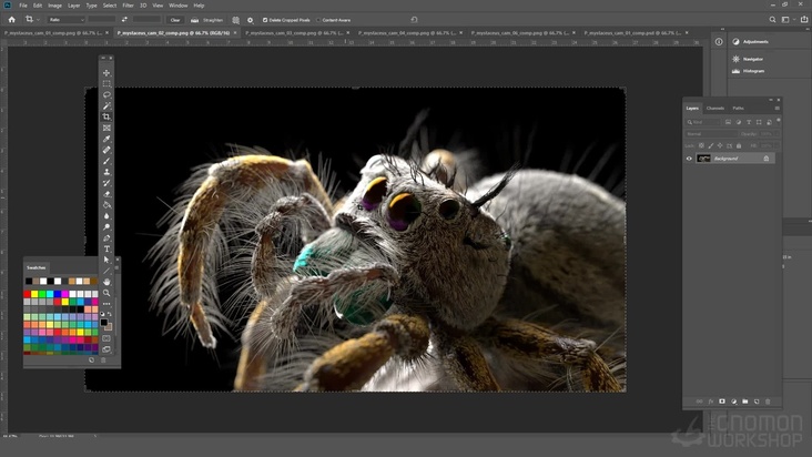 Breakdown of final spider Redshift render