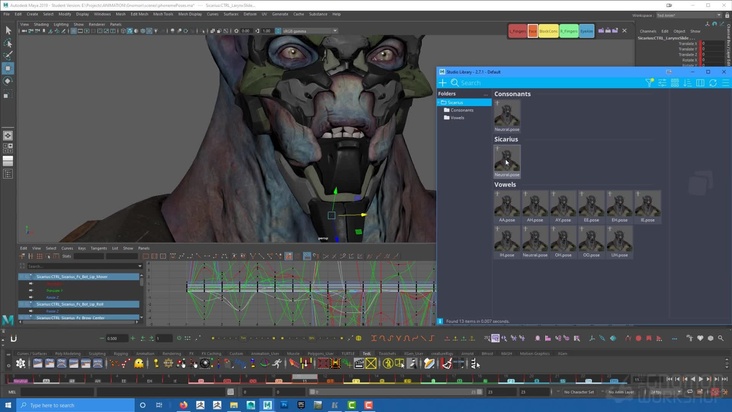 Creating a Facial Pose Library