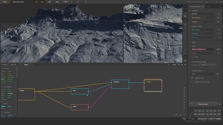 Speed Terrain Creation in 10 Nodes or Less