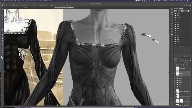 Painting Skin Details in Photoshop