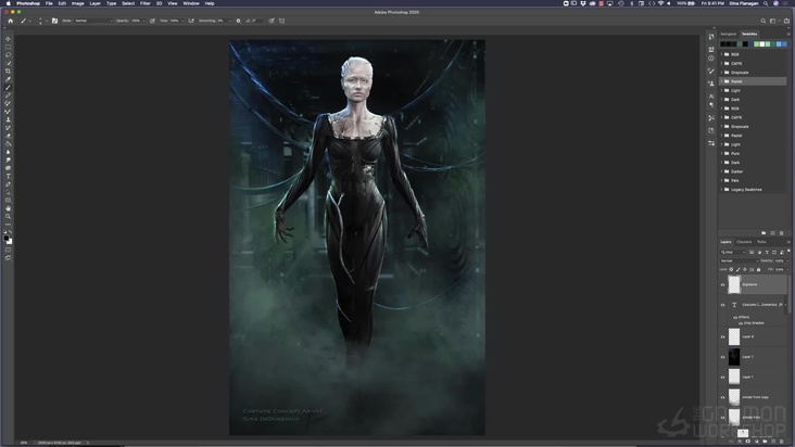 Background & Lighting for Concept Art Presentation in Photoshop