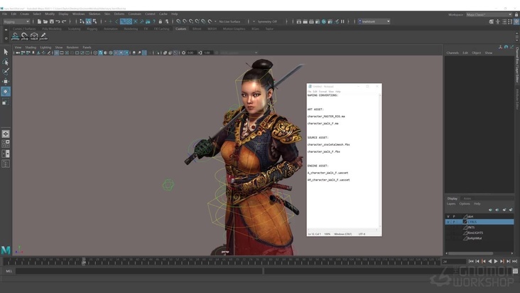 Setting up the Character Rigging Pipeline in Maya