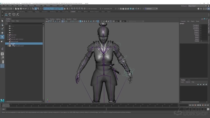 Creating Forward/Inverse Kinematic Arms in Maya