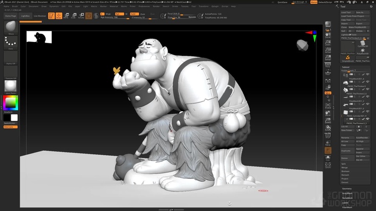 Adding Final Props, Details & Color in ZBrush