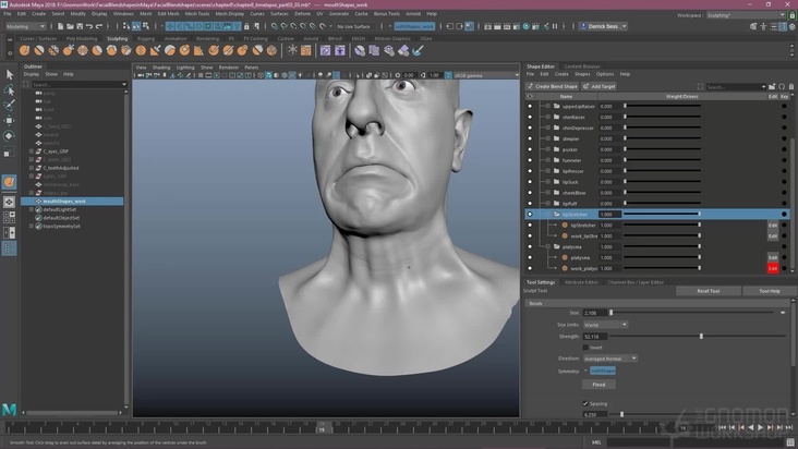Mouth Blendshapes — Part 2 & An Intro to the Wire Deformer