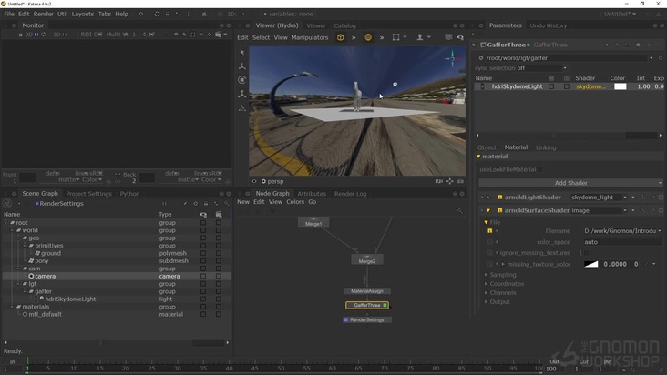 Building & Lighting a Simple Scene in Katana