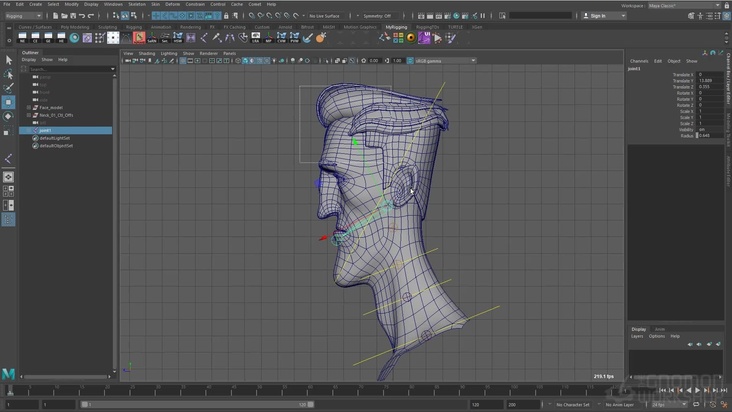 Main System & Skinning in Maya