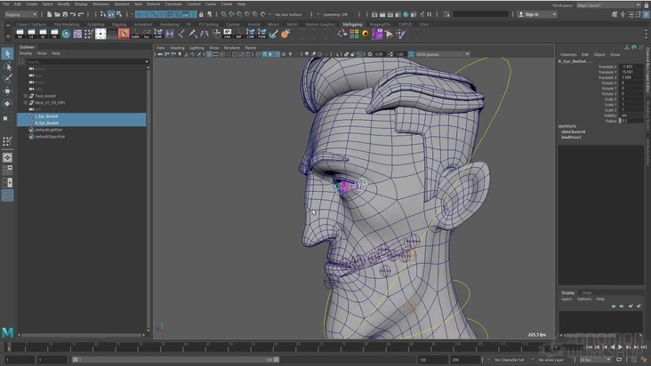 Maya Controls — Eyes & Teeth/Tongue Setup
