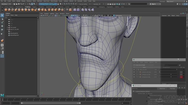 Blendshape System in Maya