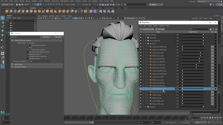 Mirror & Combo Shapes in Maya