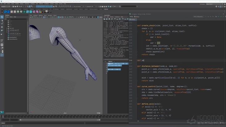 Scripting a Limb in Maya With Python
