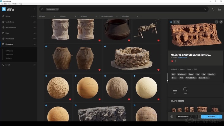 Approach to Megascans