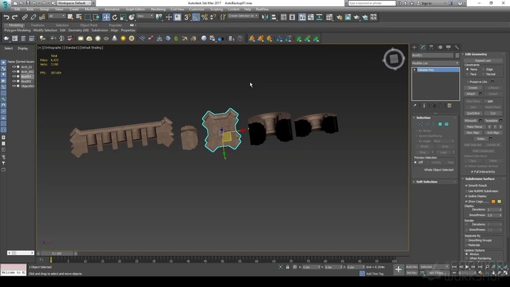 Modeling the Temple Kit