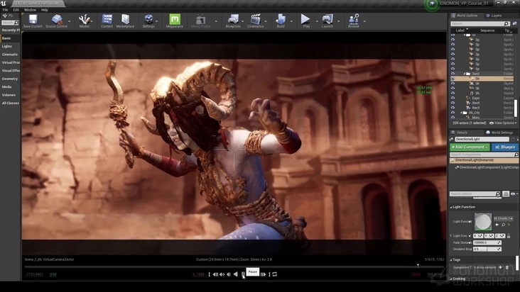 Cinematic Sequence & Virtual Camera