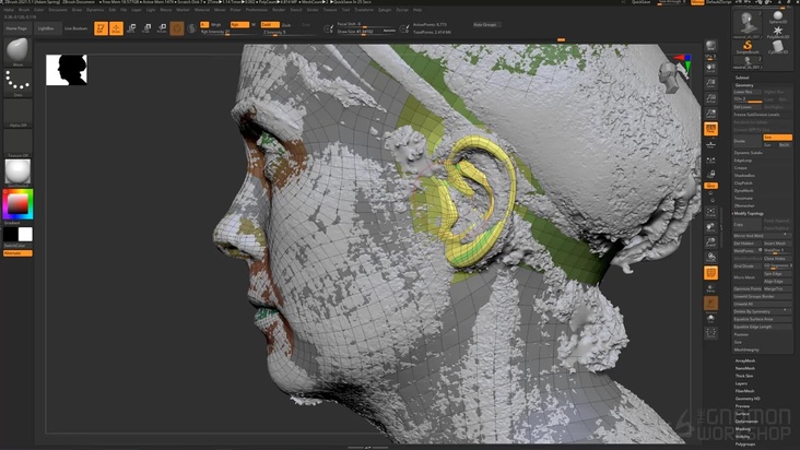 Cleanup & Reprojection in ZBrush — Part 1
