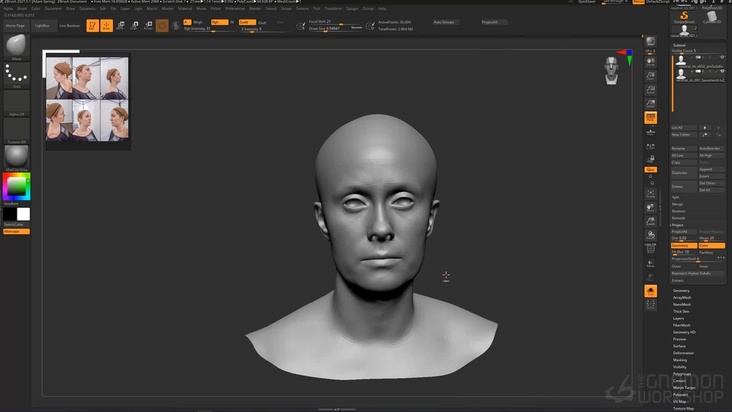 Cleanup & Reprojection in ZBrush — Part 2