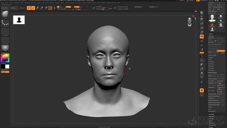 Cleanup & Reprojection in ZBrush — Part 3