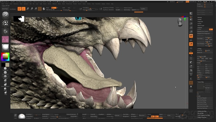 Painting Textures in ZBrush & Mari — Part 2