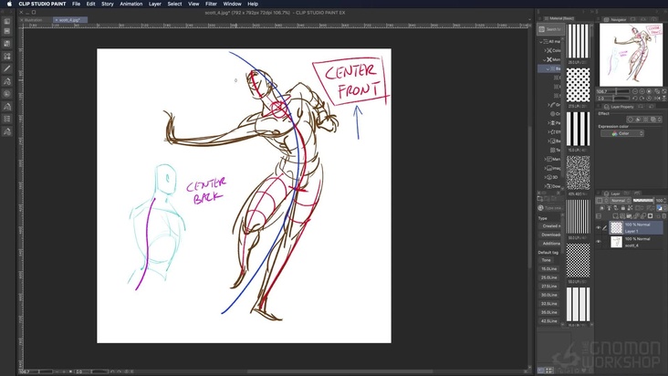 Axes: Shoulder,Hip & Vertical Lines