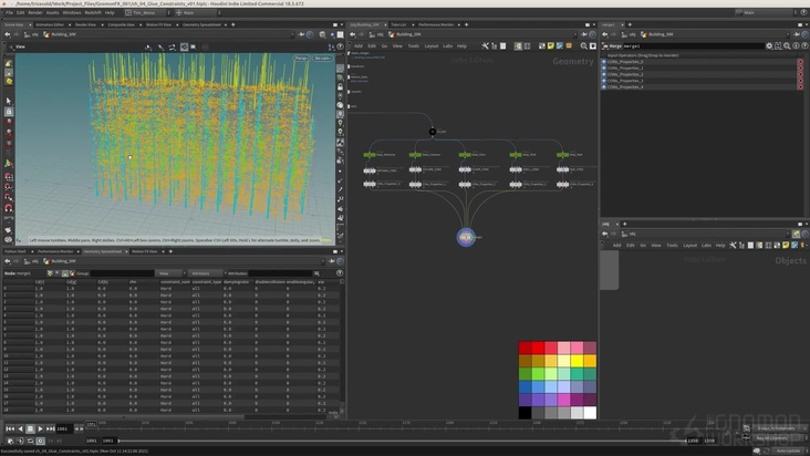 Glue Network Creation in Houdini