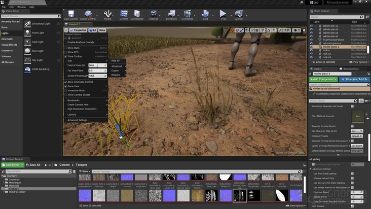 Integrating Unique Grass Into Unreal Engine