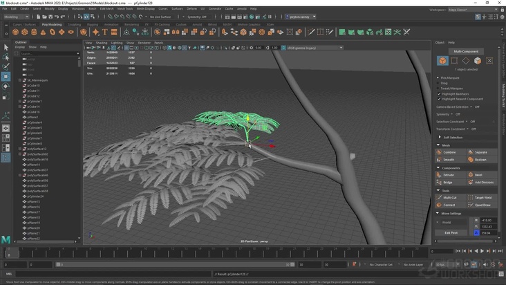 Tree Creation in Maya