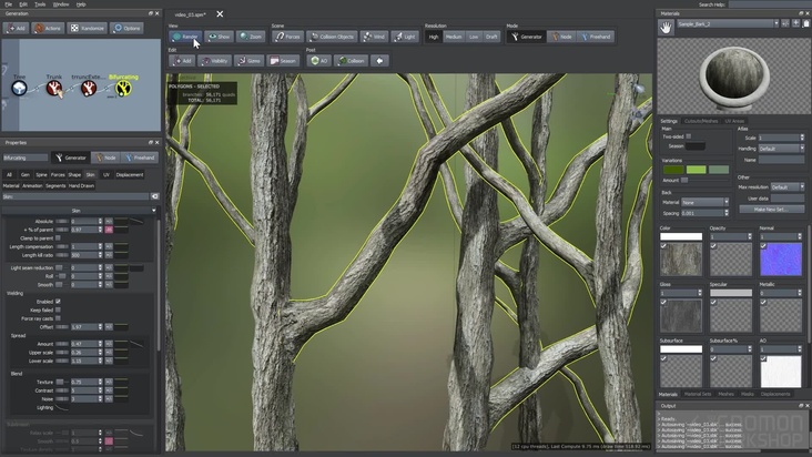 Placing the Bifurcating Branches