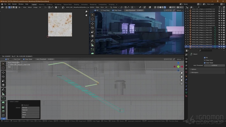 Finishing the 3D Scene in Blender