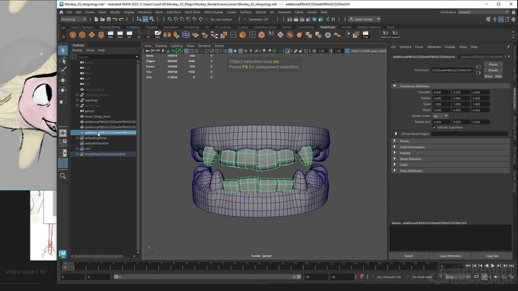 Polish & Feedback Over the Topological Mesh