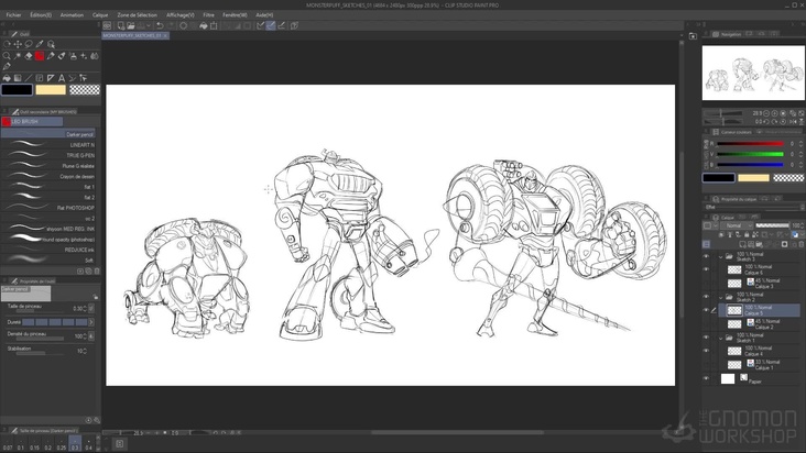 Sketches Exploration: Mecha Mode — Part 1
