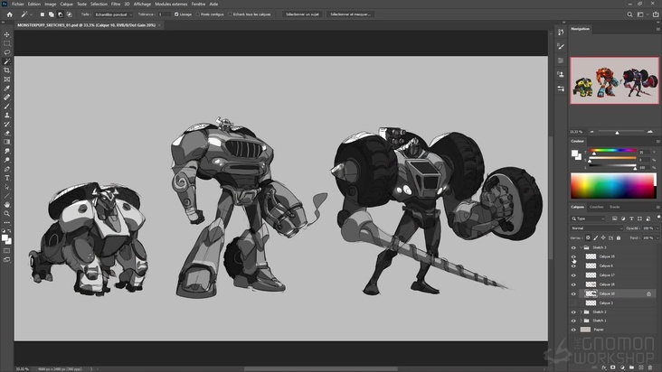 Sketches Exploration: Mecha Mode — Part 2