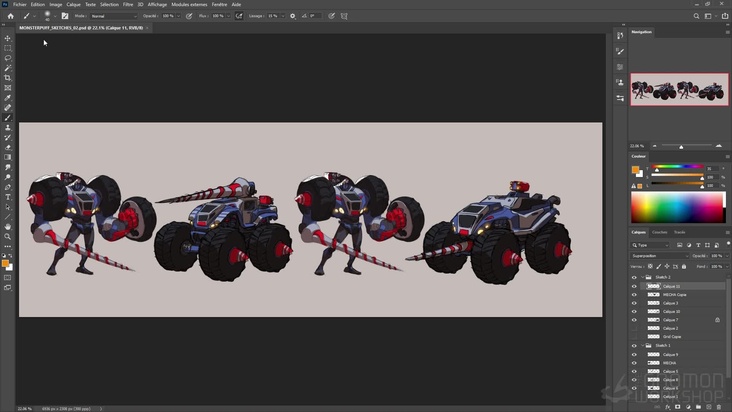 Sketches Exploration: Vehicle Mode