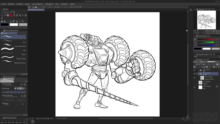 Line Art in Clip Studio Paint