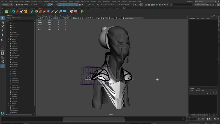 Low-Resolution Model in Maya