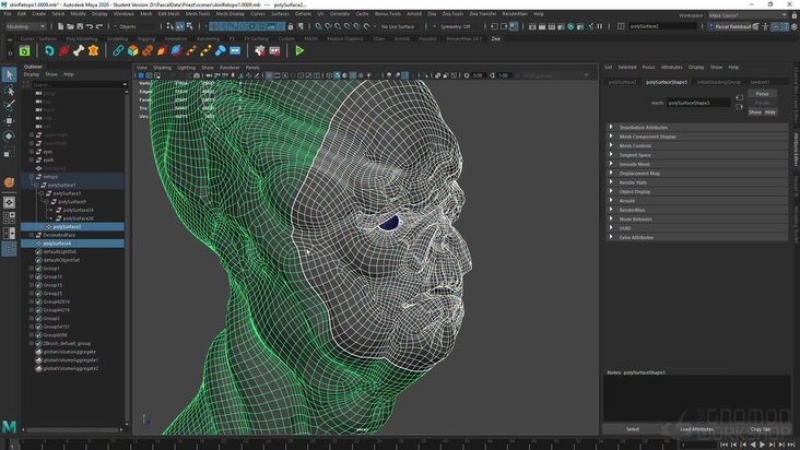 Topology & UVs in Maya