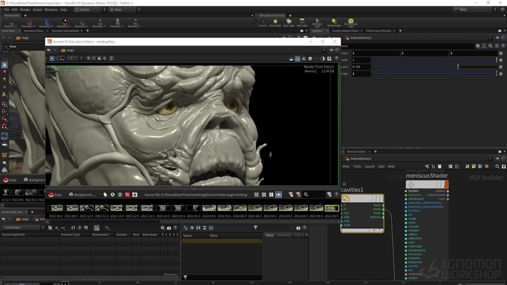 Solaris Basic Setup & Shading Eyes