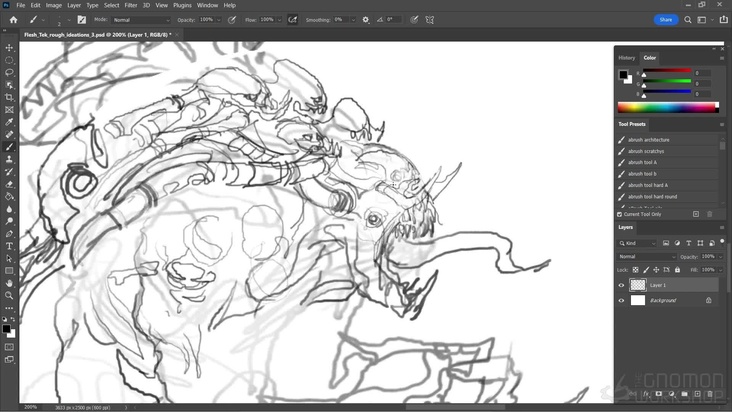 Initial Rough Ideations in Photoshop — Part 2