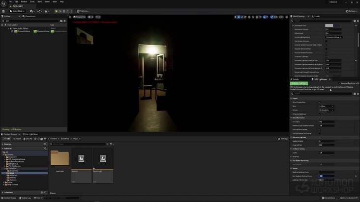 Night: Establishing a First Lighting Pass