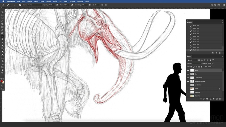 Prehistoric Species: Mammoth — Musculature