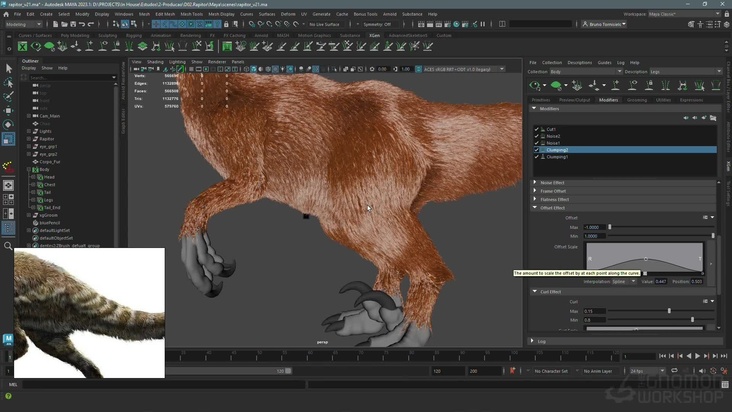 Tail Fur: Tip Curves & Effects
