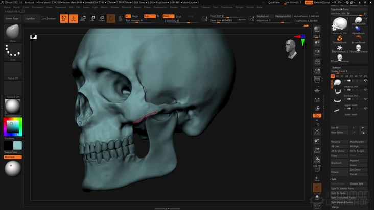 Further Sculpting & Landmark Placement