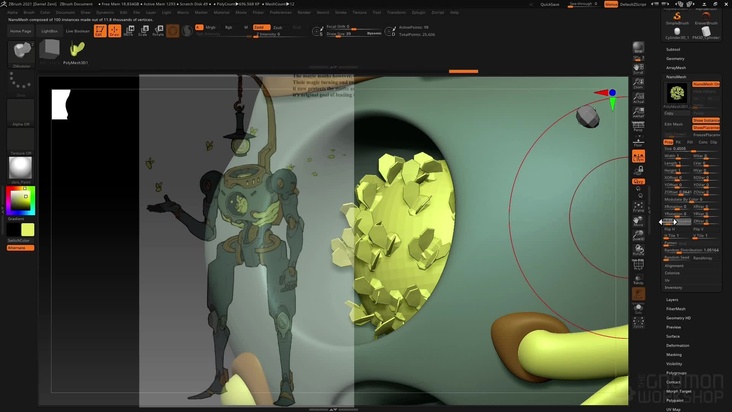 Nanomesh Fireflies, Details & Fake Lighting