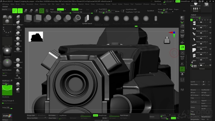 Sculpting the Weapon