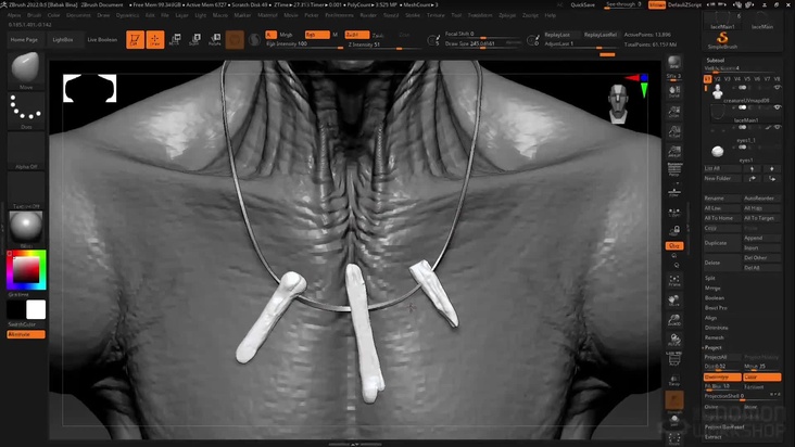 Modeling & Preparing the UVs Using ZBrush & Maya — Part 3