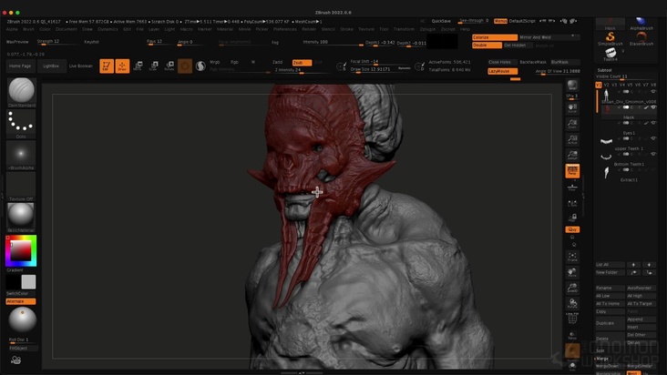 Modeling a Character in ZBrush — Part 2