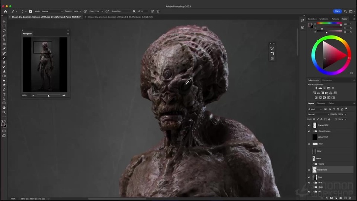 Compositing a Character Design Using Photoshop
