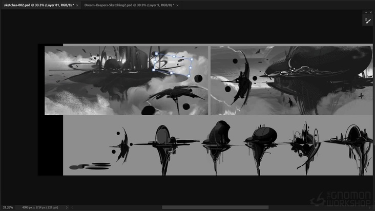 Sketching & Blocking Out