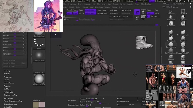 ZBrush Maquette Sculpting: Part 1 — Block Out